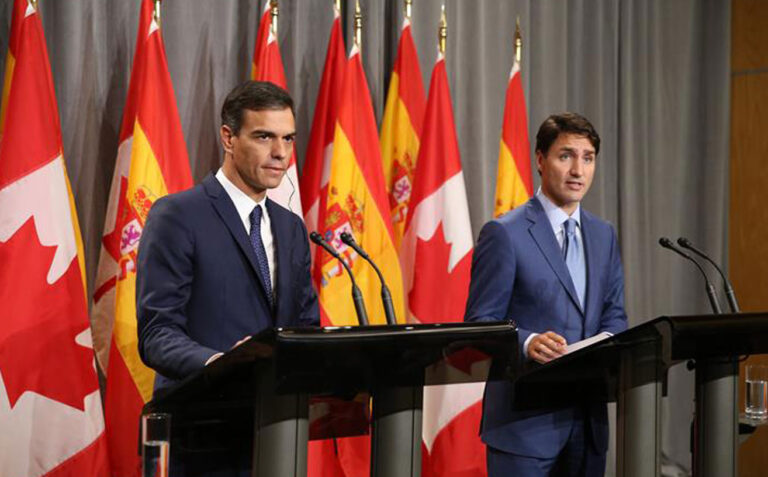Pedro sanchez sobre la legalización marihuana en Canadá