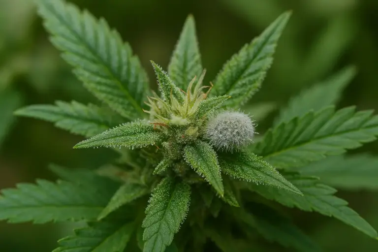 hongo oculto en la marihuana