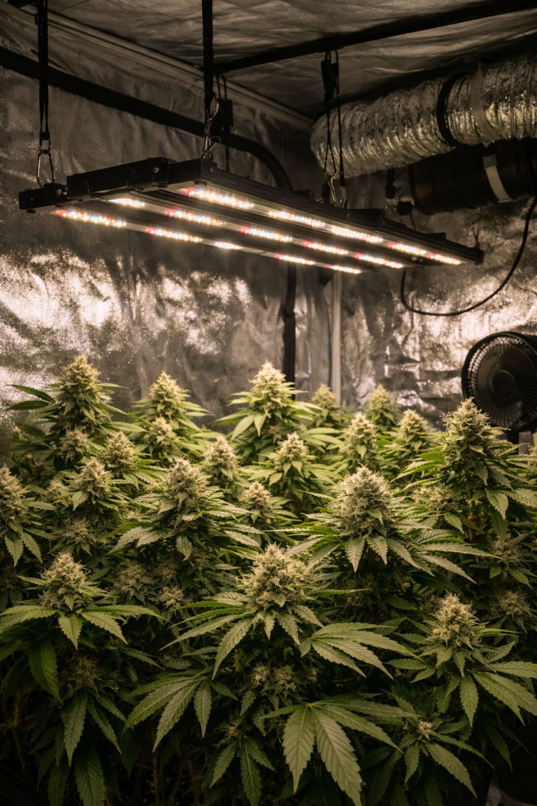 iluminación LED para cultivo indoor