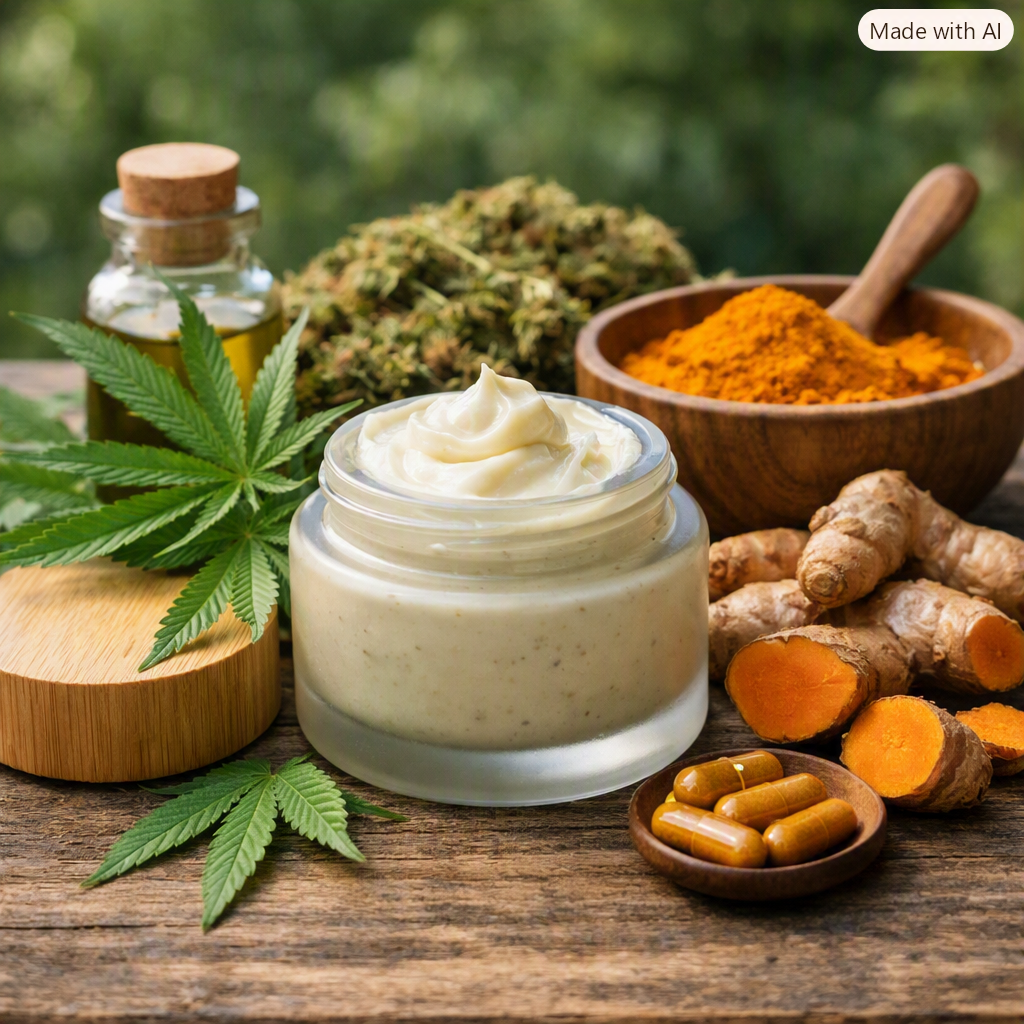 Cannabis y curcuma
